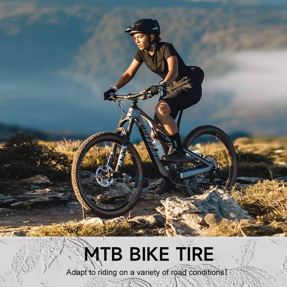 Hycline Ravine Trail 26-inch mountain bike tire with 2.125-inch width and 40 PSI, shown mounted on a bike wheel.