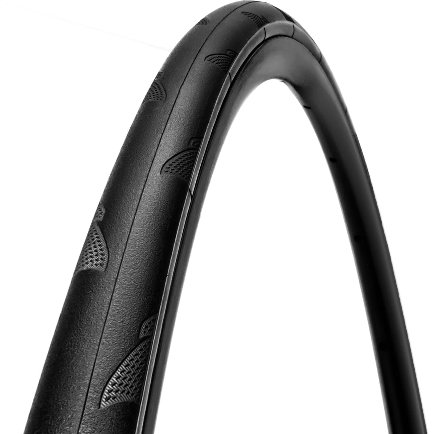 Hycline P-Wave 700×25C road bike tire, black, durable rubber tire for road cycling, single tire view.
