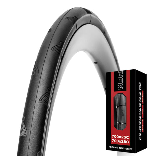 Hycline P-Wave 700×25C road bike tire in black, designed for smooth, efficient cycling on paved roads.