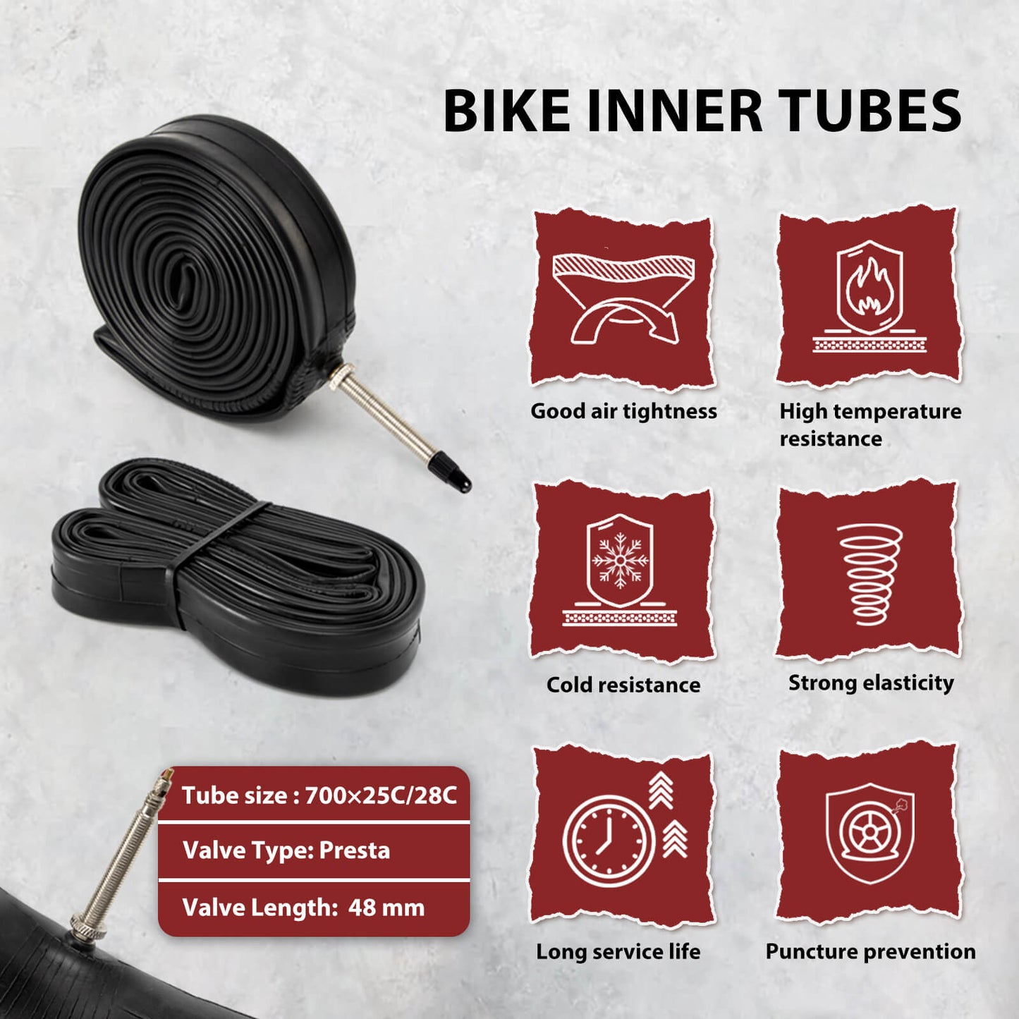 Hycline P-Wave 700x25C road bike tire in black, designed for performance and durability on paved roads.