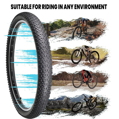 Hycline Baxon XC 27.5-inch by 2.125-inch mountain bike tire with knobby tread for enduro riding and trail performance