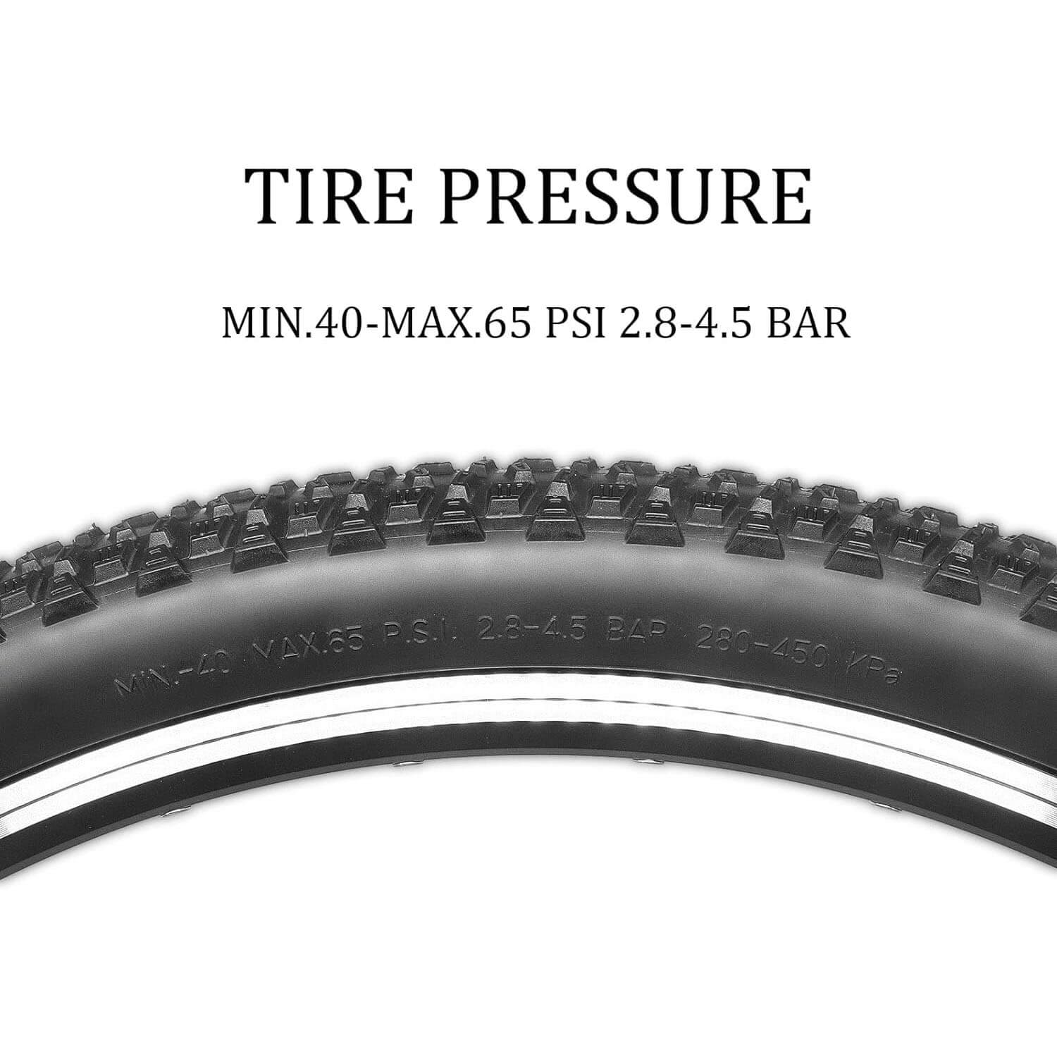 Hycline Baxon XC 27.5×2.125 mountain bike tire with rugged tread for enduro and trail riding.