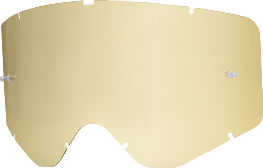 ICON Airflite Gold Lens for Airflite goggles, featuring a clear gold-tinted lens and compatible with ICON helmet goggles.
