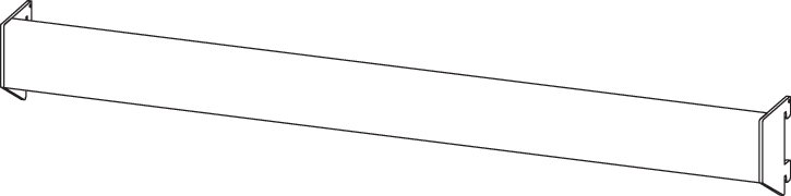 ICON Display Connecting Crossbar, 24-inch metal bar with mounting brackets for display setups, part number 1086370