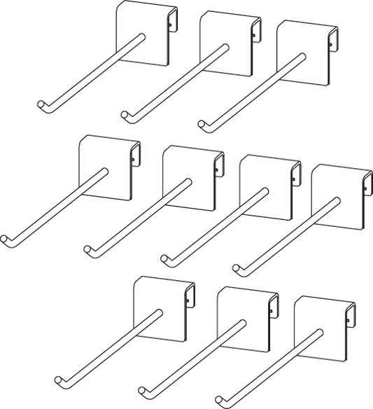 ICON Display Glove Peg Kit with 10 pegs, designed for motorcycle glove storage, by ICON Part Number 9903-0491.