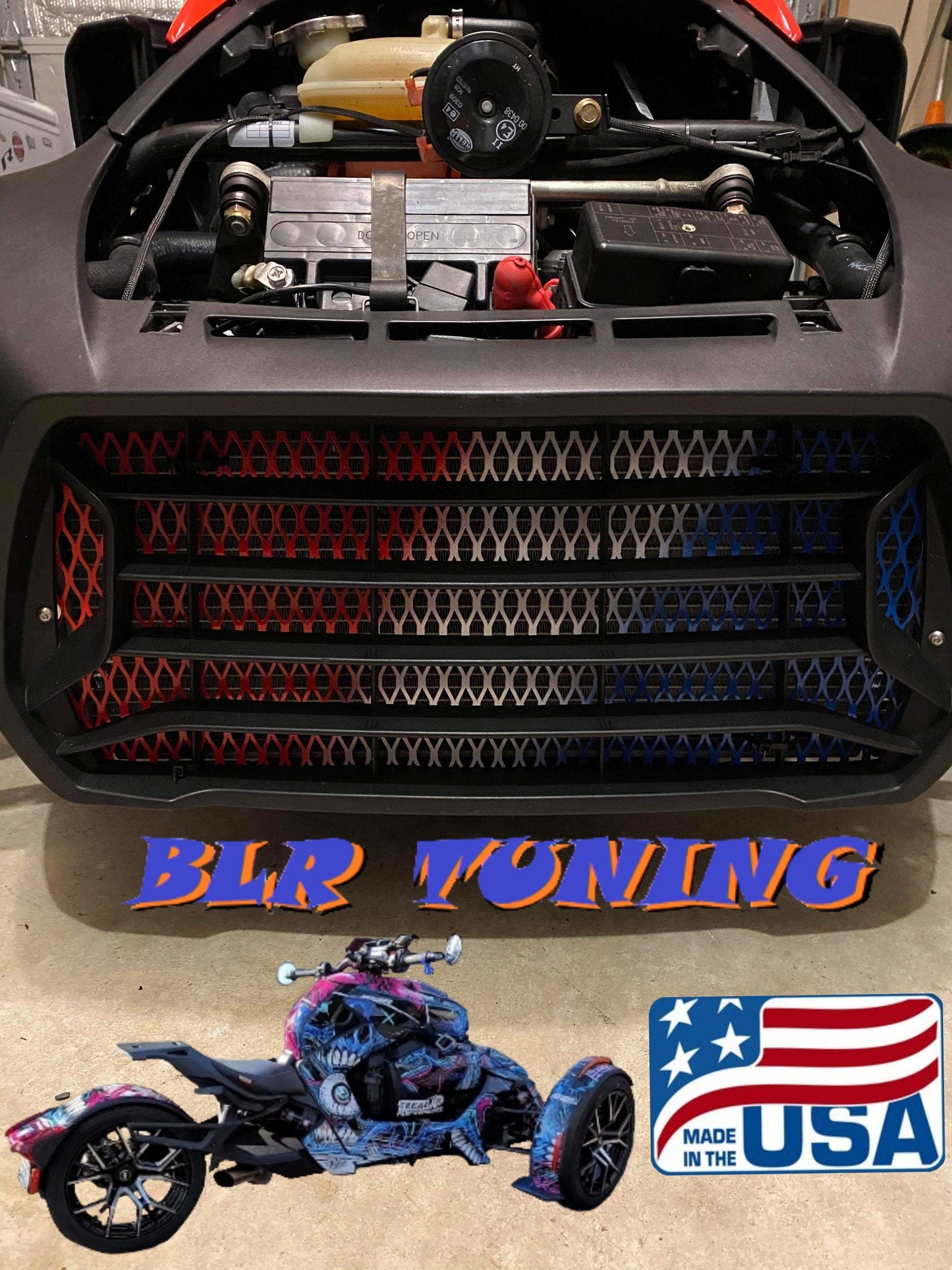 Can-Am RYKER RADIATOR Protective Grill FREEDOM Edition - Howling Moto