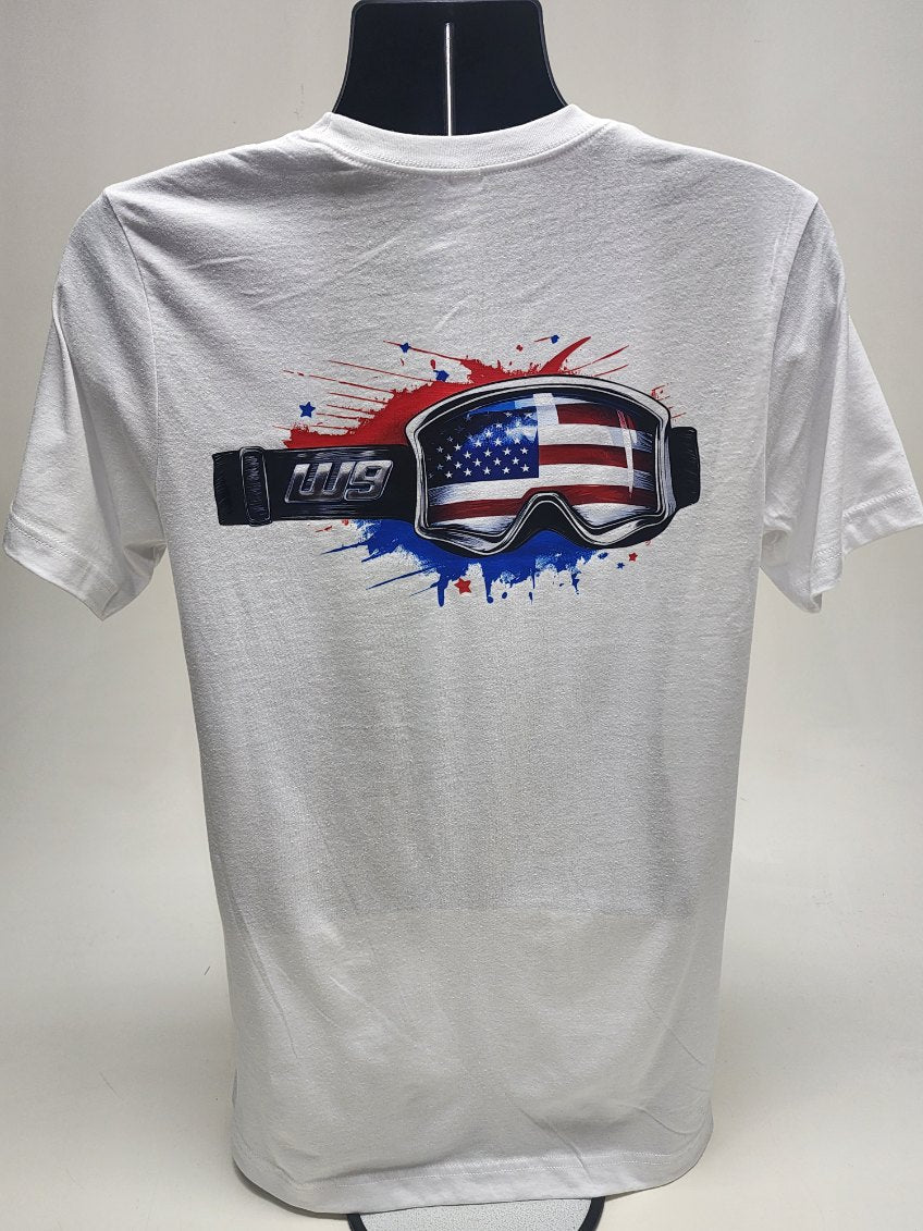 Warp9Racing short sleeve shirt featuring a stylish design, made of comfortable apparel fabric, ideal for casual wear.