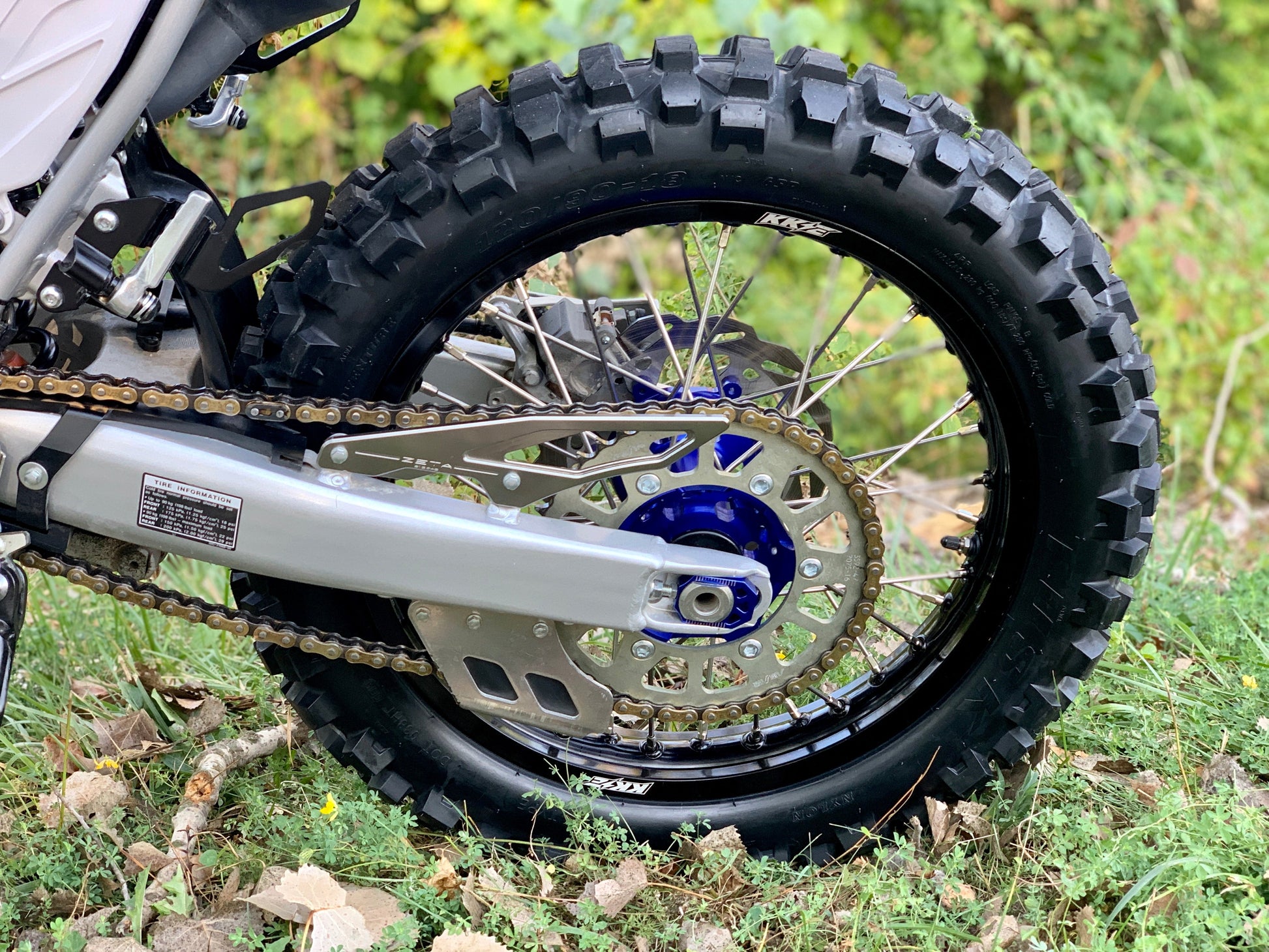 KKE 21 & 18 Enduro Wheels Rims Set for Yamaha WR250R 2008-2020 Blue&Black - Howling Moto