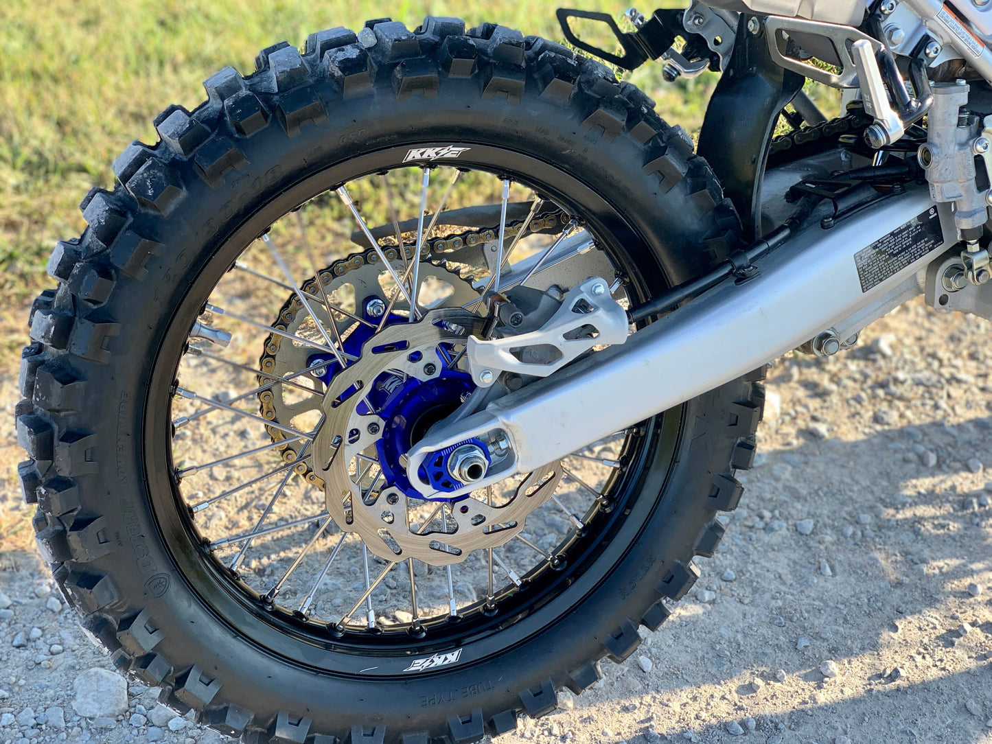 KKE 21 & 18 Enduro Wheels Rims Set for Yamaha WR250R 2008-2020 Blue&Black - Howling Moto
