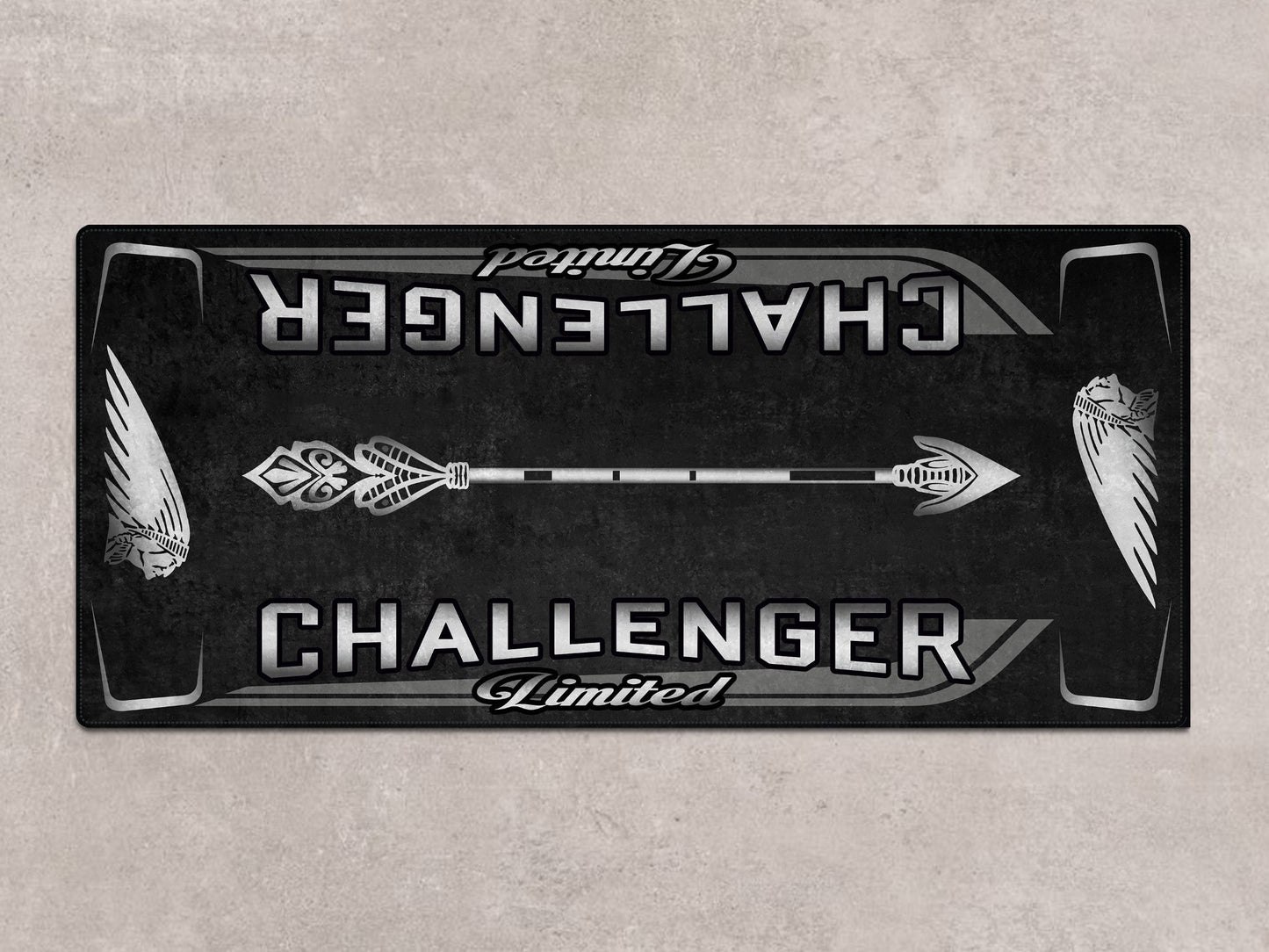 Designed Pit Mat for Indian Challenger Limited Motorcycle - MM7333 - Howling Moto