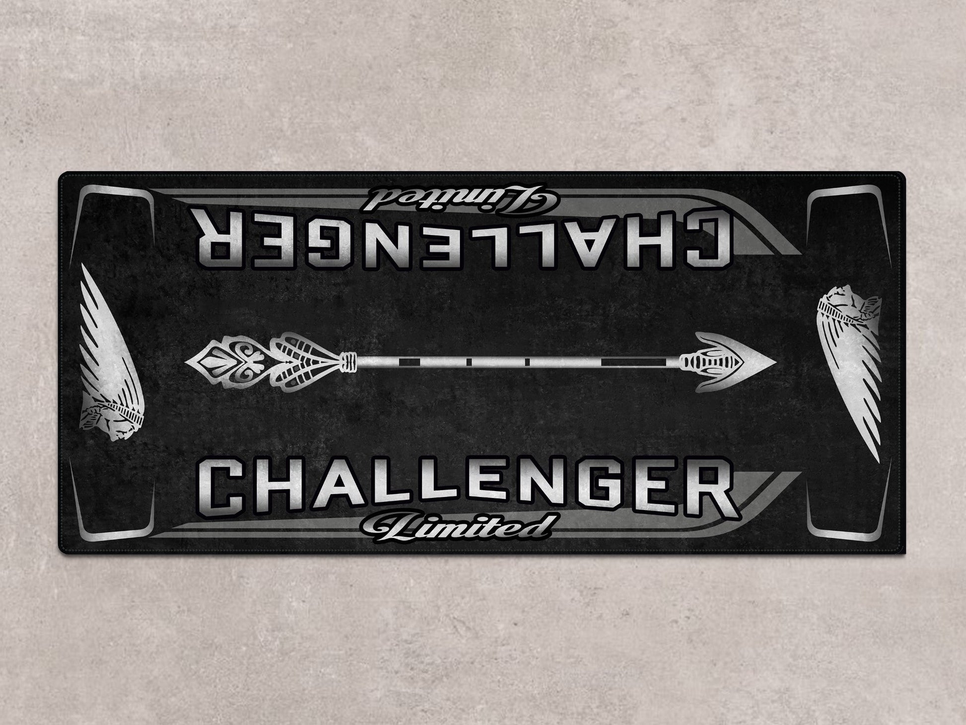 Designed Pit Mat for Indian Challenger Limited Motorcycle - MM7333 - Howling Moto