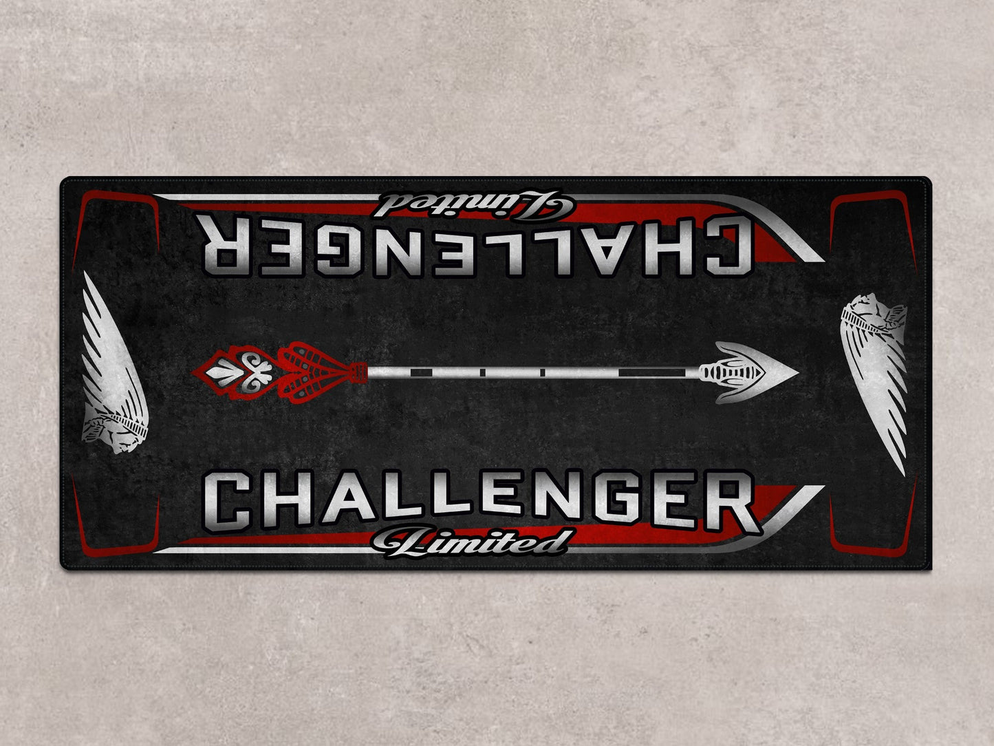Designed Pit Mat for Indian Challenger Limited Motorcycle - MM7333 - Howling Moto