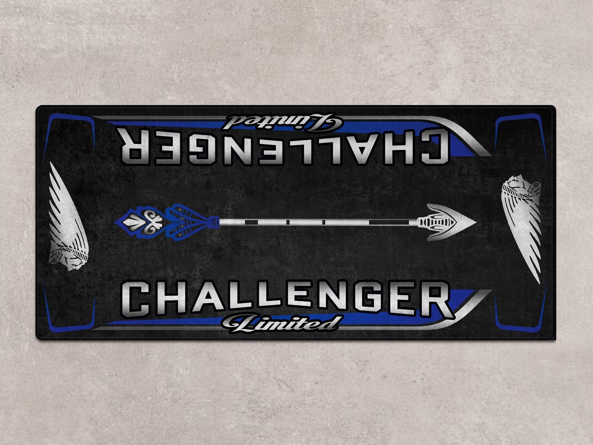 Designed Pit Mat for Indian Challenger Limited Motorcycle - MM7333 - Howling Moto
