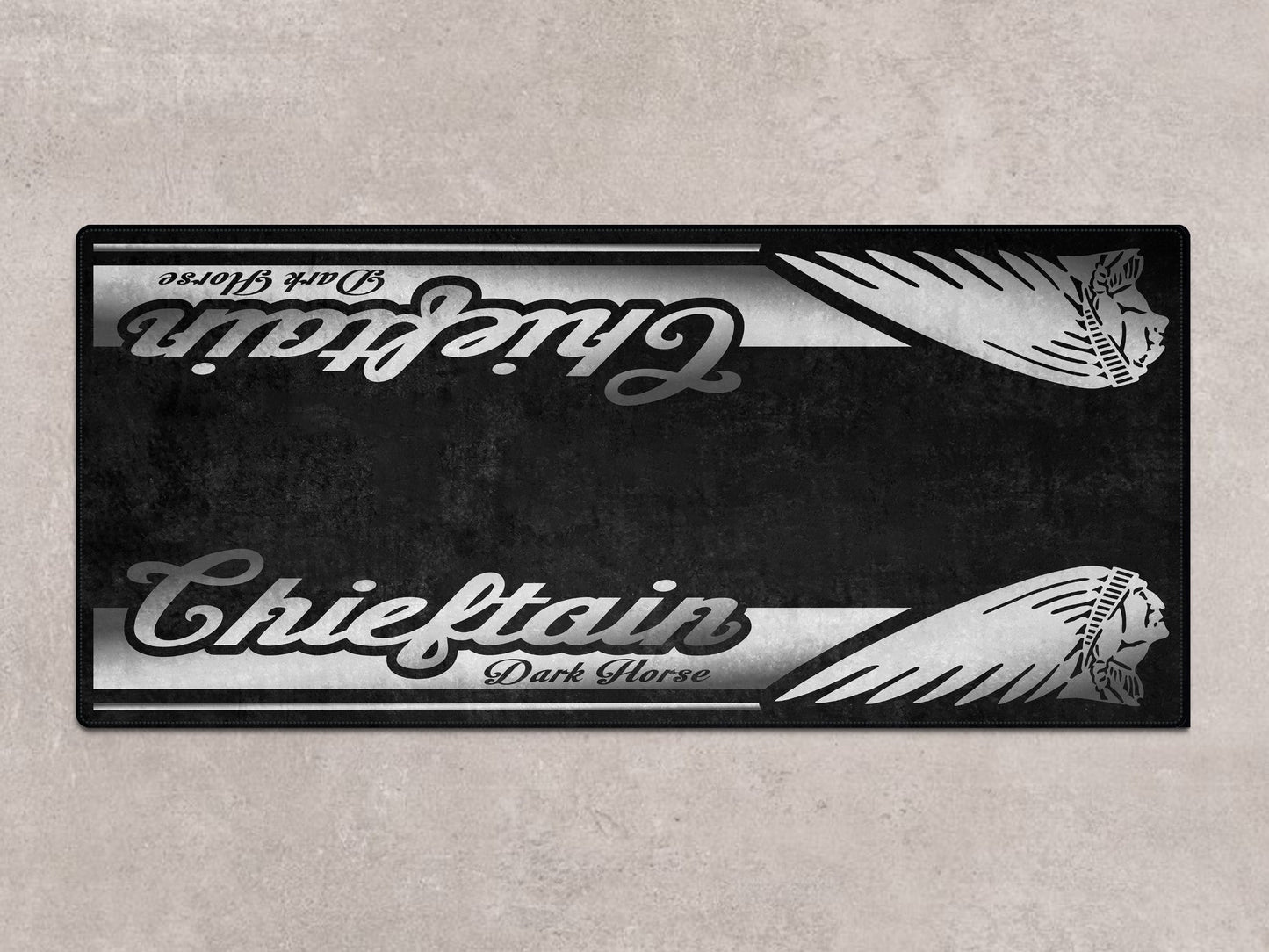 Designed Pit Mat for Indian Chieftain Dark Horse Motorcycle - MM7328 - Howling Moto