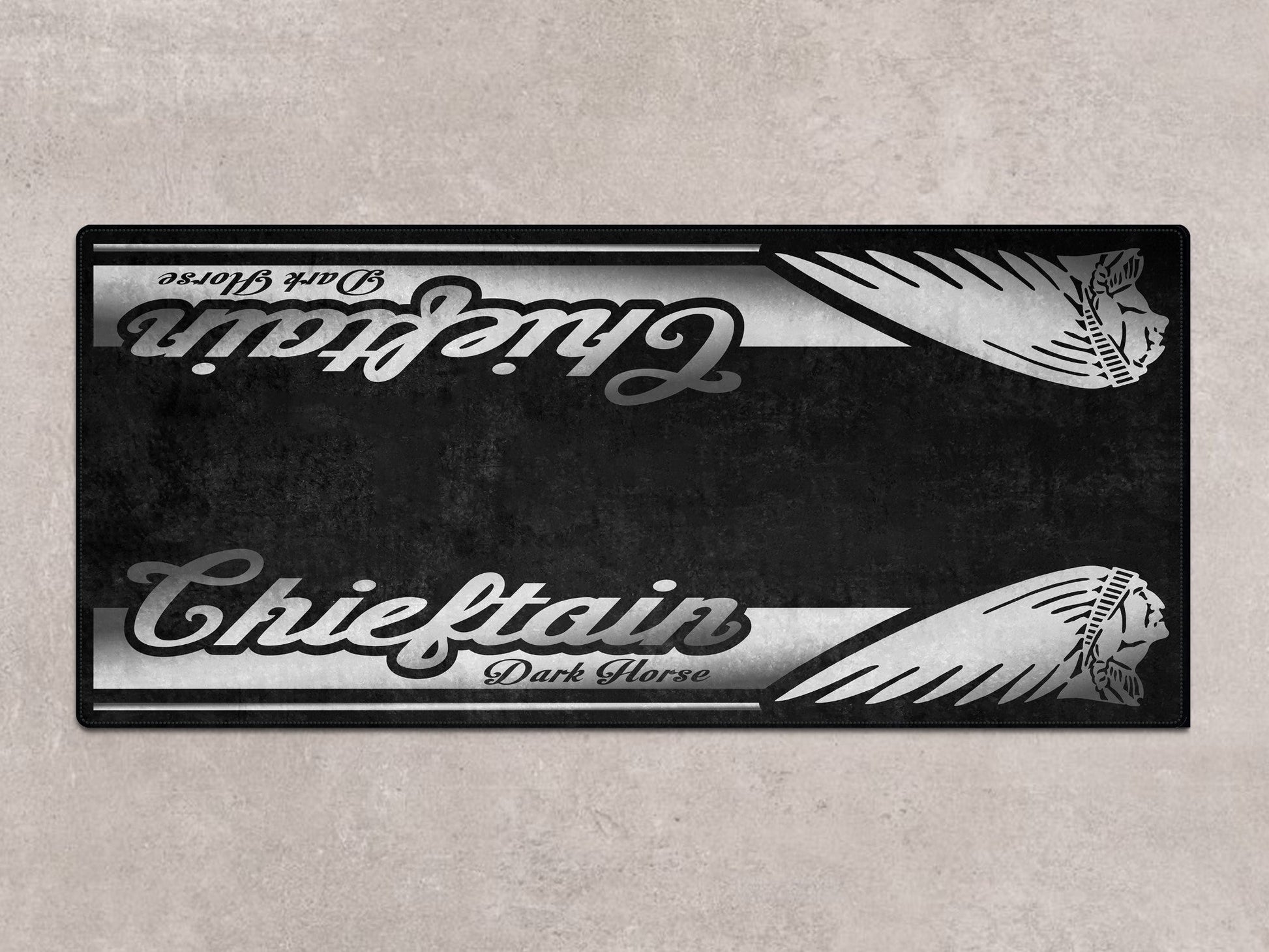Designed Pit Mat for Indian Chieftain Dark Horse Motorcycle - MM7328 - Howling Moto