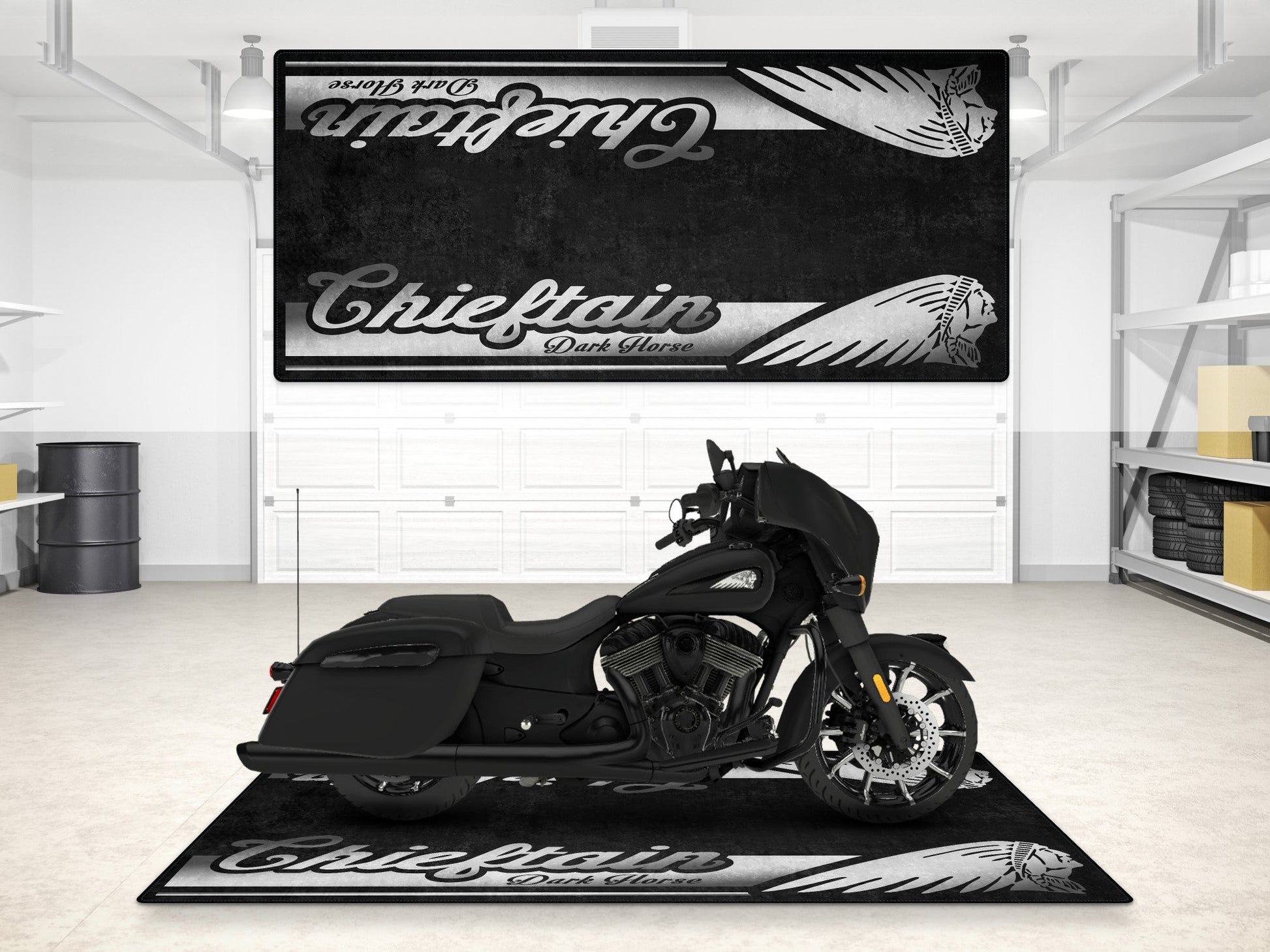 MPM Motorcycle Mat for Indian Chieftain Dark Horse - MM7328 - Howling Moto