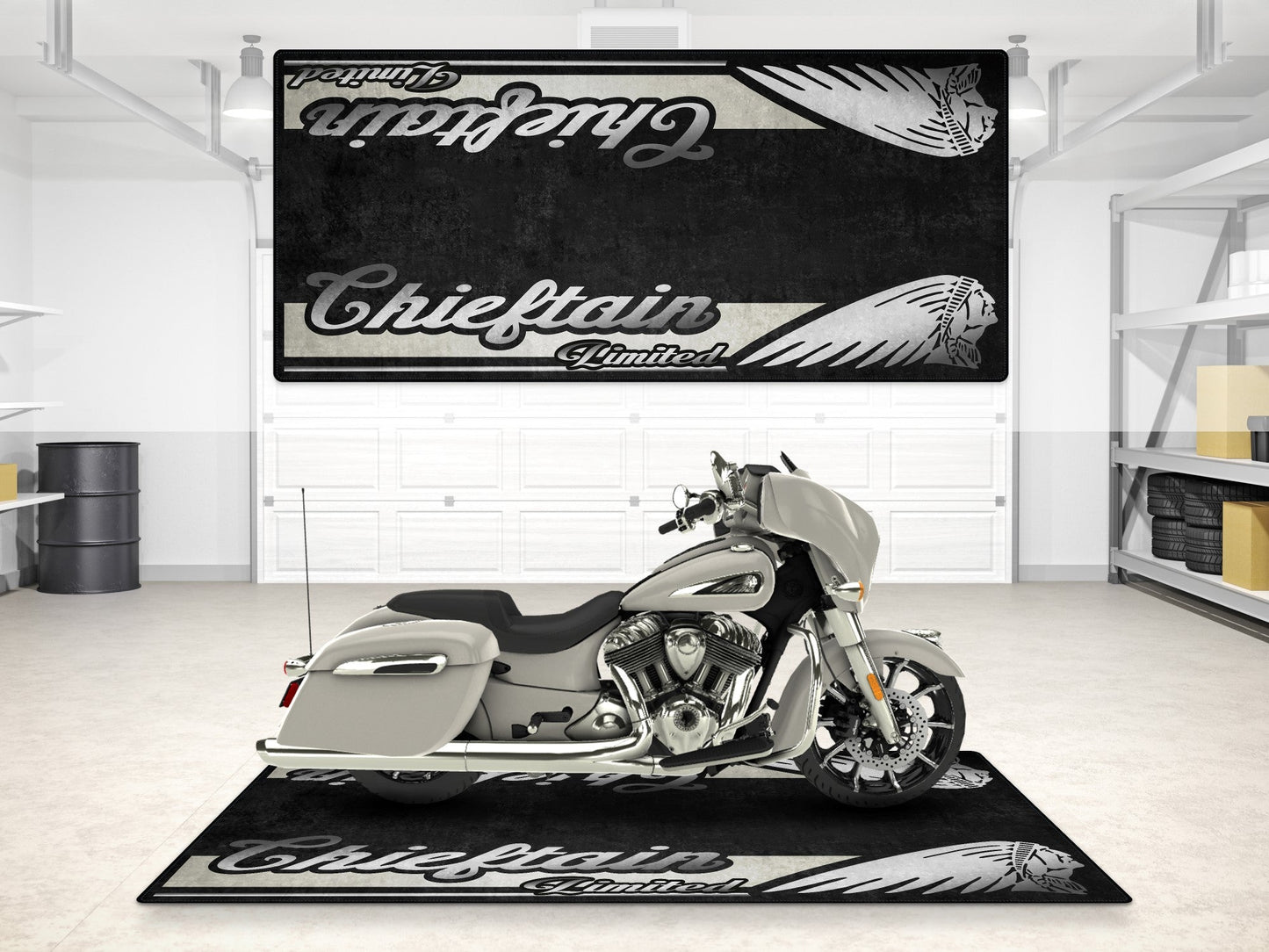 MPM Motorcycle Mat for Indian Chieftain Limited - MM7329 - Howling Moto