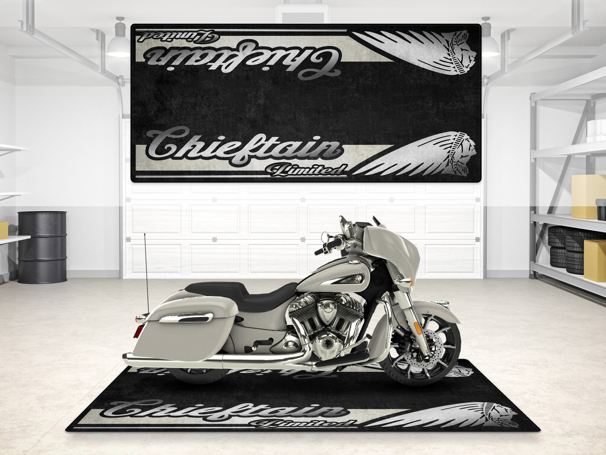 MPM Motorcycle Mat for Indian Chieftain Limited - MM7329 - Howling Moto