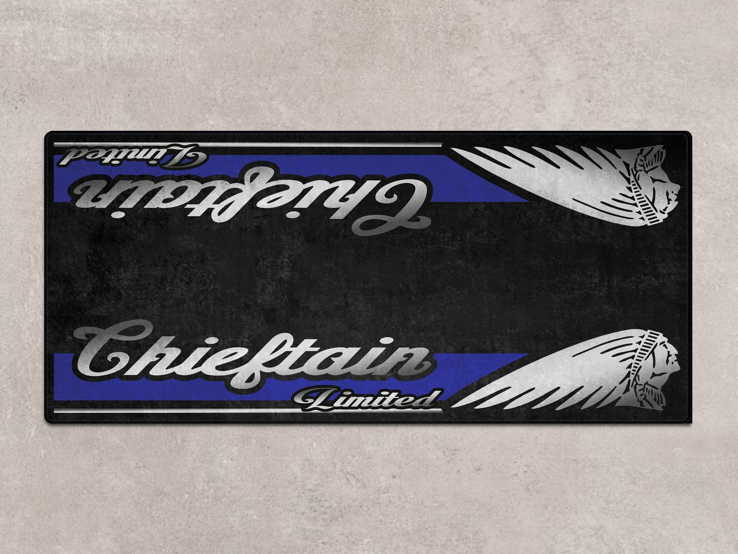 Designed Pit Mat for Indian Chieftain Limited Motorcycle - MM7329 - Howling Moto