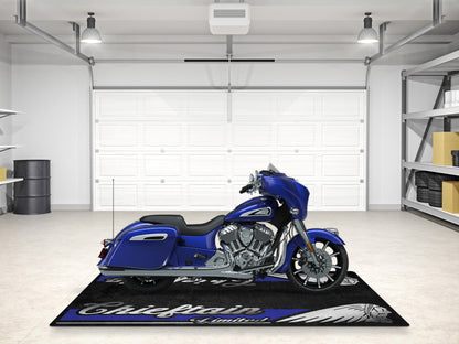 Designed Pit Mat for Indian Chieftain Limited Motorcycle - MM7329 - Howling Moto