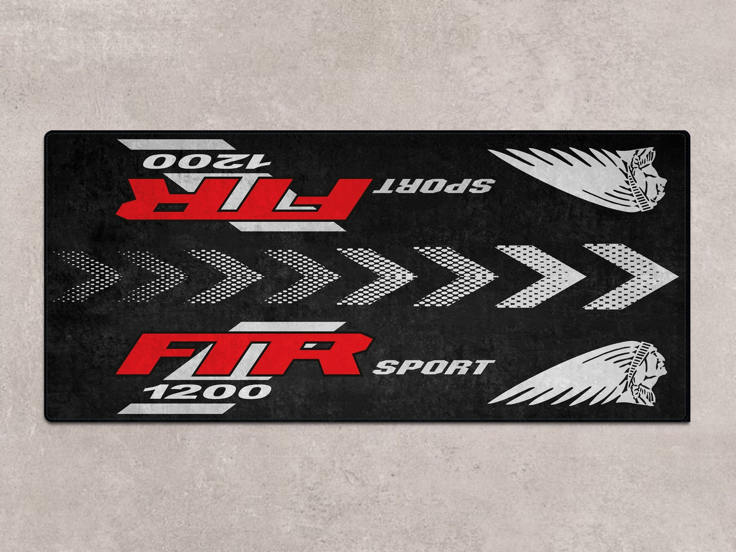 Designed Pit Mat for Indian FTR Sport 1200 Motorcycle - MM7316 - Howling Moto