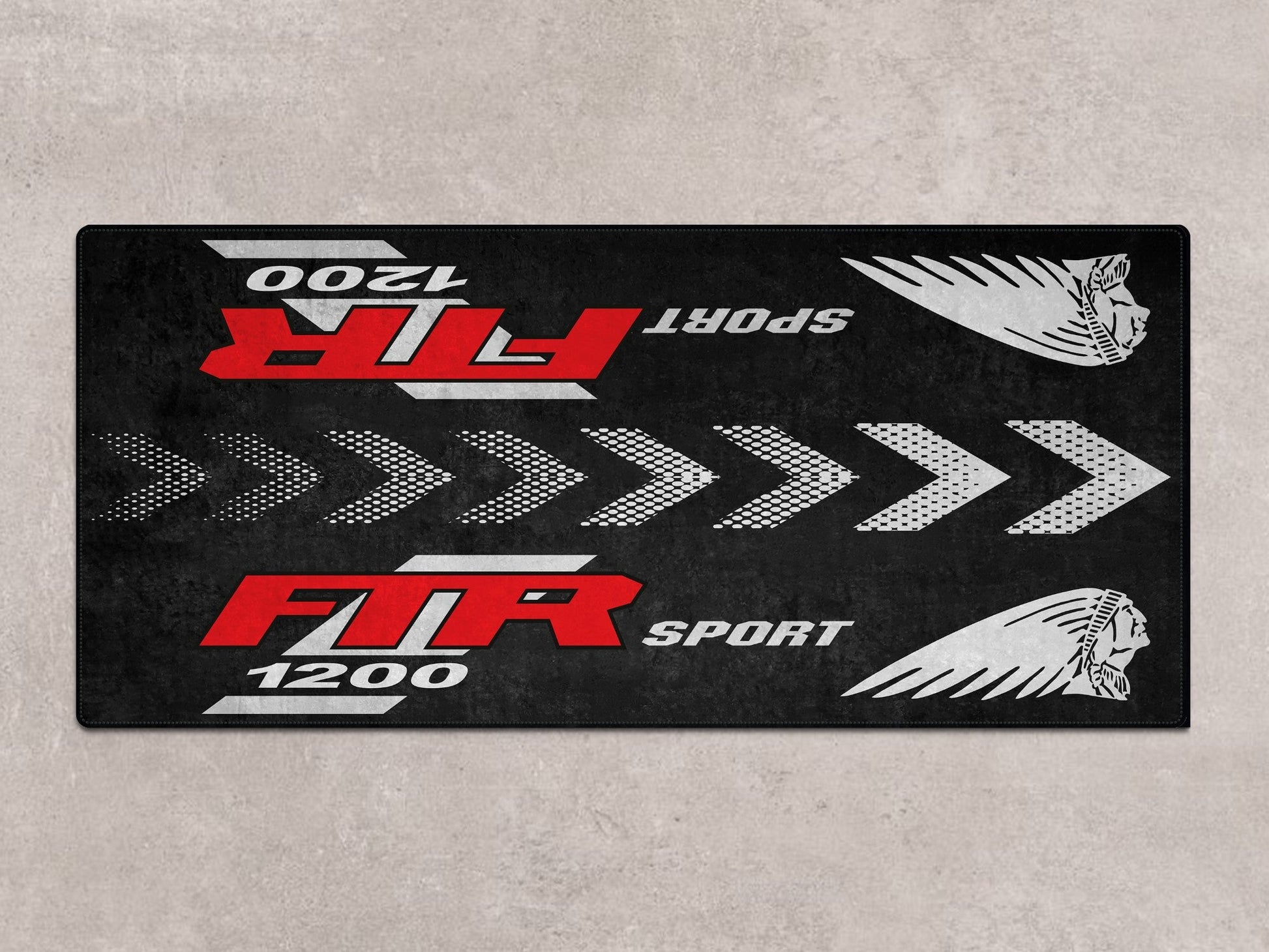 Designed Pit Mat for Indian FTR Sport 1200 Motorcycle - MM7316 - Howling Moto