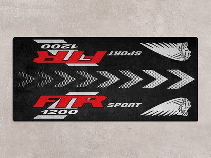 Designed Pit Mat for Indian FTR Sport 1200 Motorcycle - MM7316 - Howling Moto