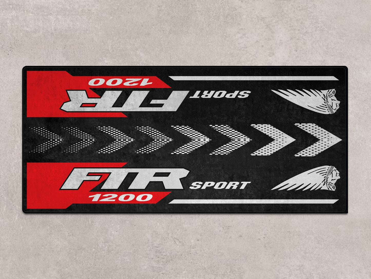 Designed Pit Mat for Indian FTR Sport 1200 Motorcycle - MM7316 - Howling Moto
