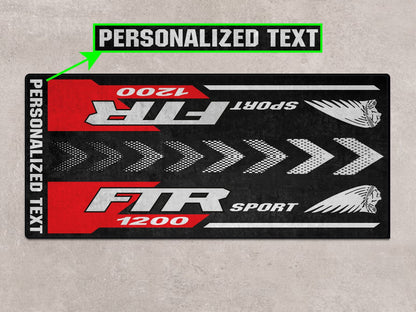 Designed Pit Mat for Indian FTR Sport 1200 Motorcycle - MM7316 - Howling Moto