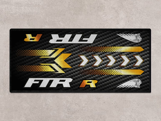 Designed Pit Mat for Indian FTR Carbon 1200 Motorcycle - MM7317 - Howling Moto