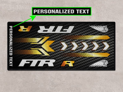 Designed Pit Mat for Indian FTR Carbon 1200 Motorcycle - MM7317 - Howling Moto