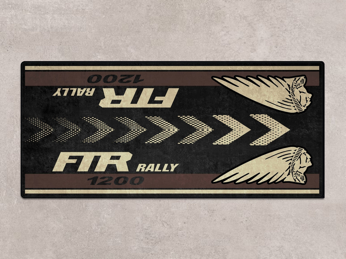 Designed Pit Mat for Indian FTR Rally 1200 Motorcycle - MM7318 - Howling Moto