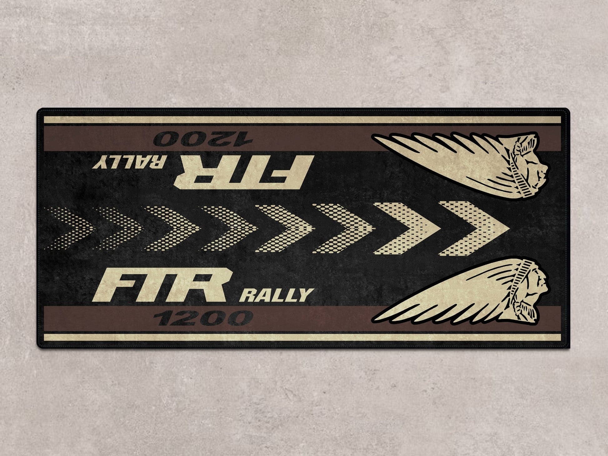 Designed Pit Mat for Indian FTR Rally 1200 Motorcycle - MM7318 - Howling Moto