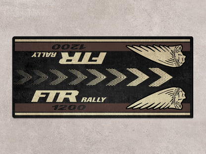 Designed Pit Mat for Indian FTR Rally 1200 Motorcycle - MM7318 - Howling Moto