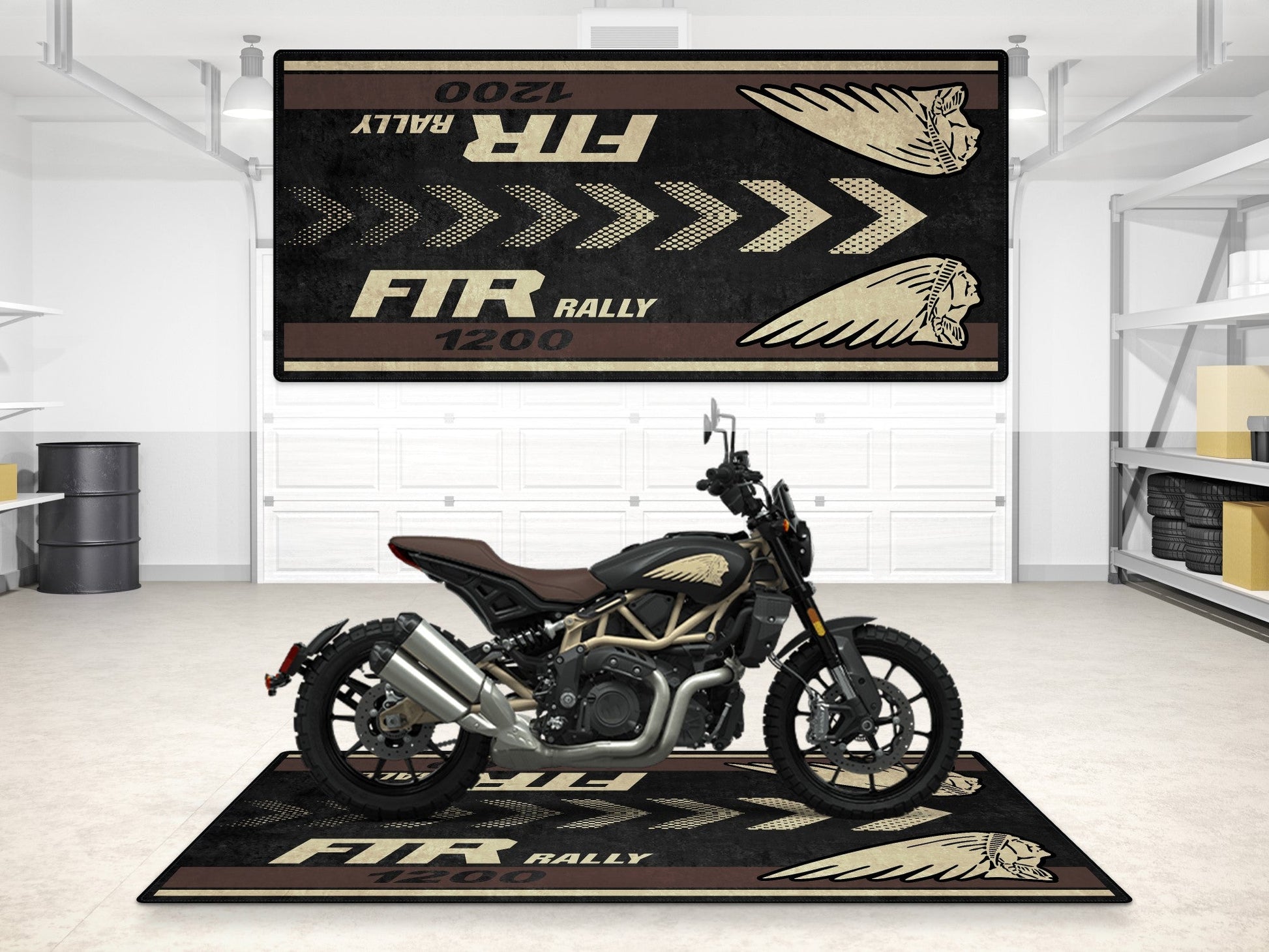 MPM Motorcycle Mat for Indian FTR Rally 1200 - MM7318 - Howling Moto