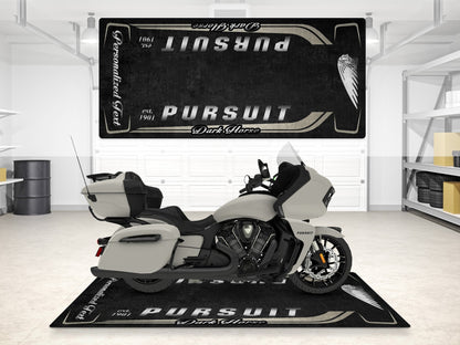 Designed Pit Mat for Indian Pursuit Dark Horse Motorcycle - MM7339 - Howling Moto