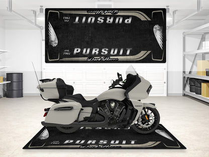 Designed Pit Mat for Indian Pursuit Dark Horse Motorcycle - MM7339 - Howling Moto