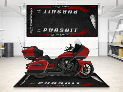 Designed Pit Mat for Indian Pursuit Dark Horse Motorcycle - MM7339 - Howling Moto