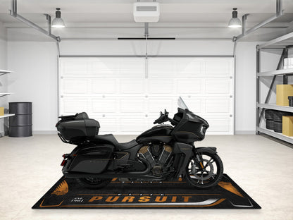 Designed Pit Mat for Indian Pursuit Elite Motorcycle - MM7340 - Howling Moto