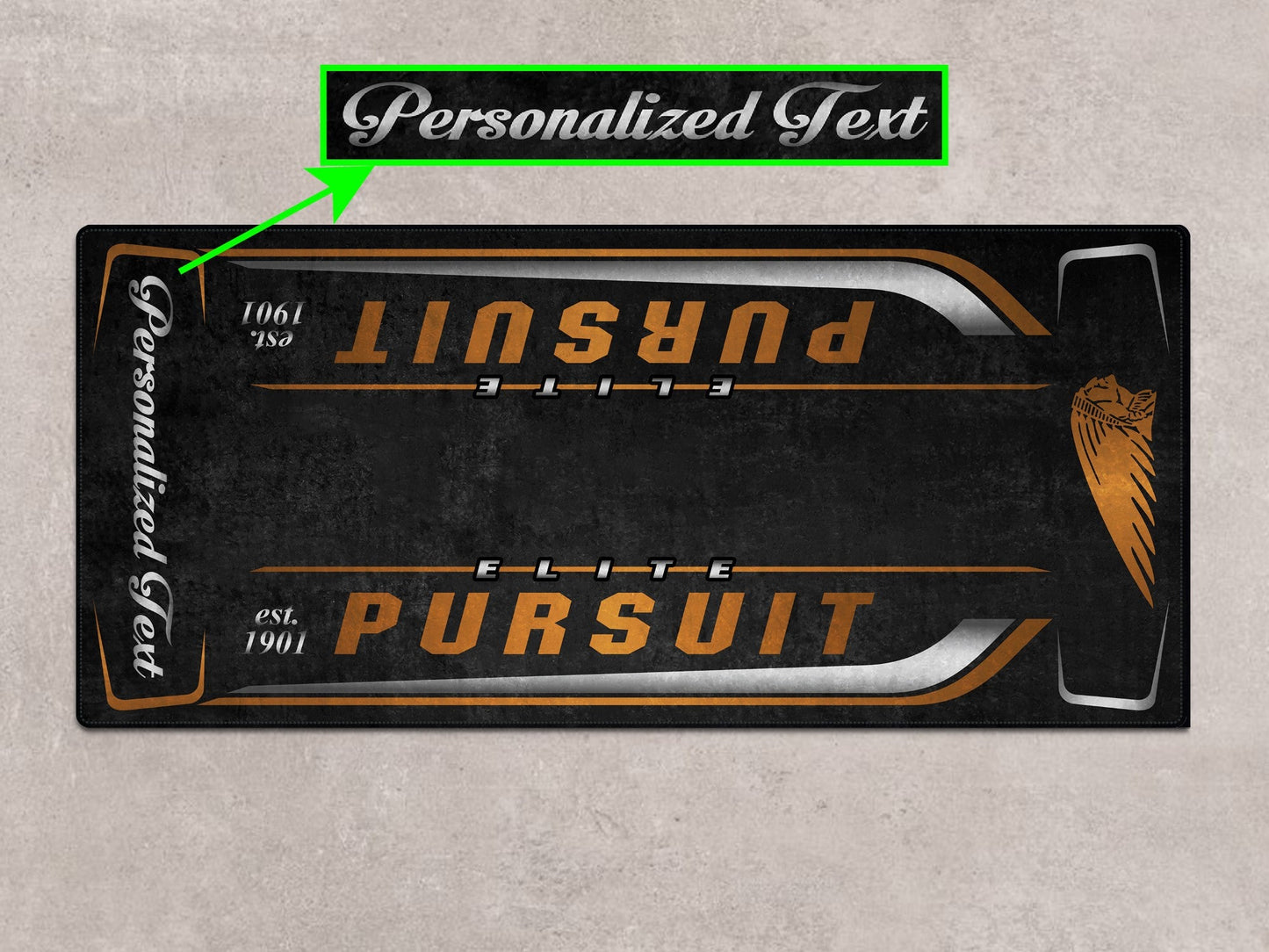Designed Pit Mat for Indian Pursuit Elite Motorcycle - MM7340 - Howling Moto