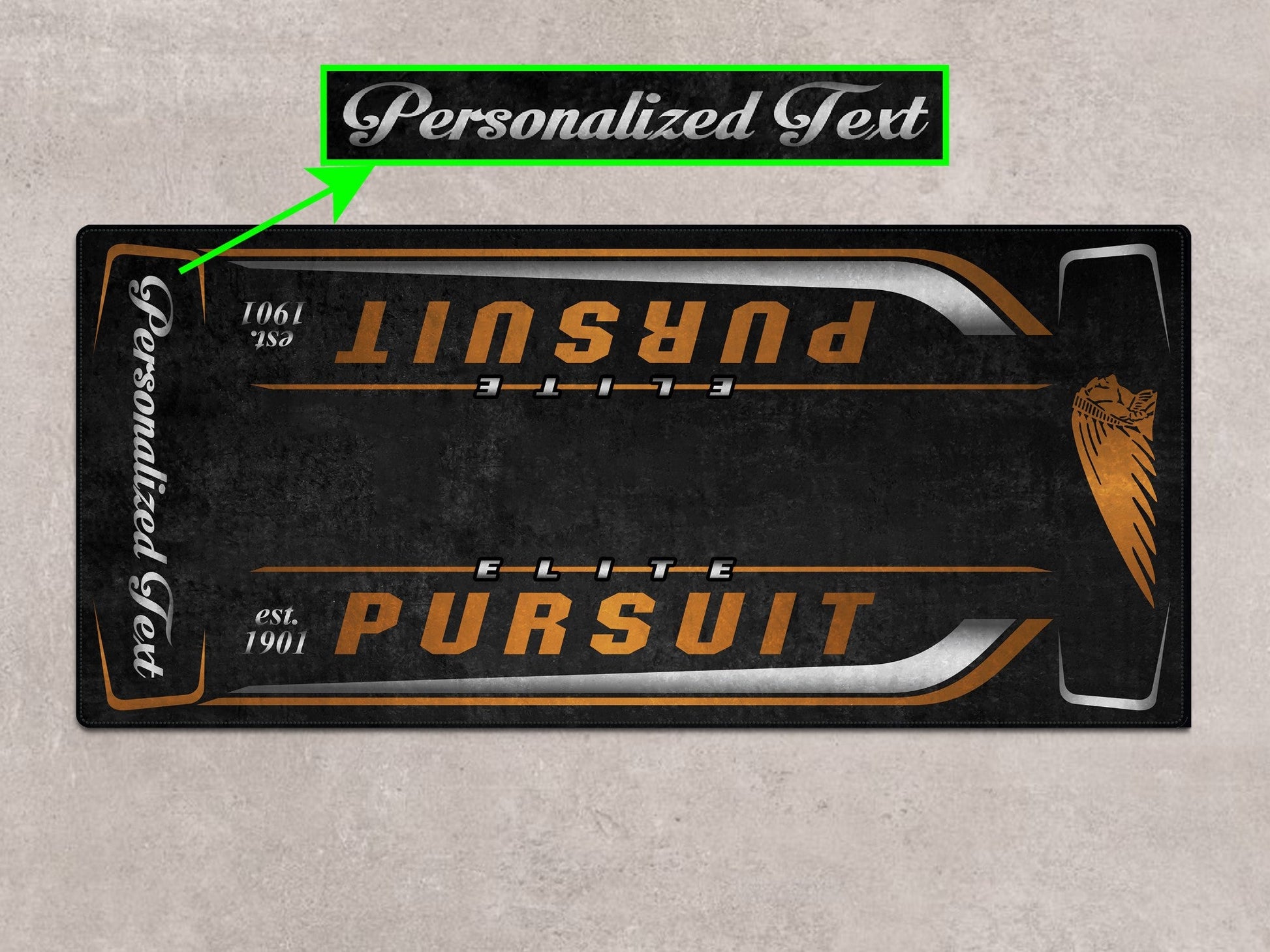 Designed Pit Mat for Indian Pursuit Elite Motorcycle - MM7340 - Howling Moto