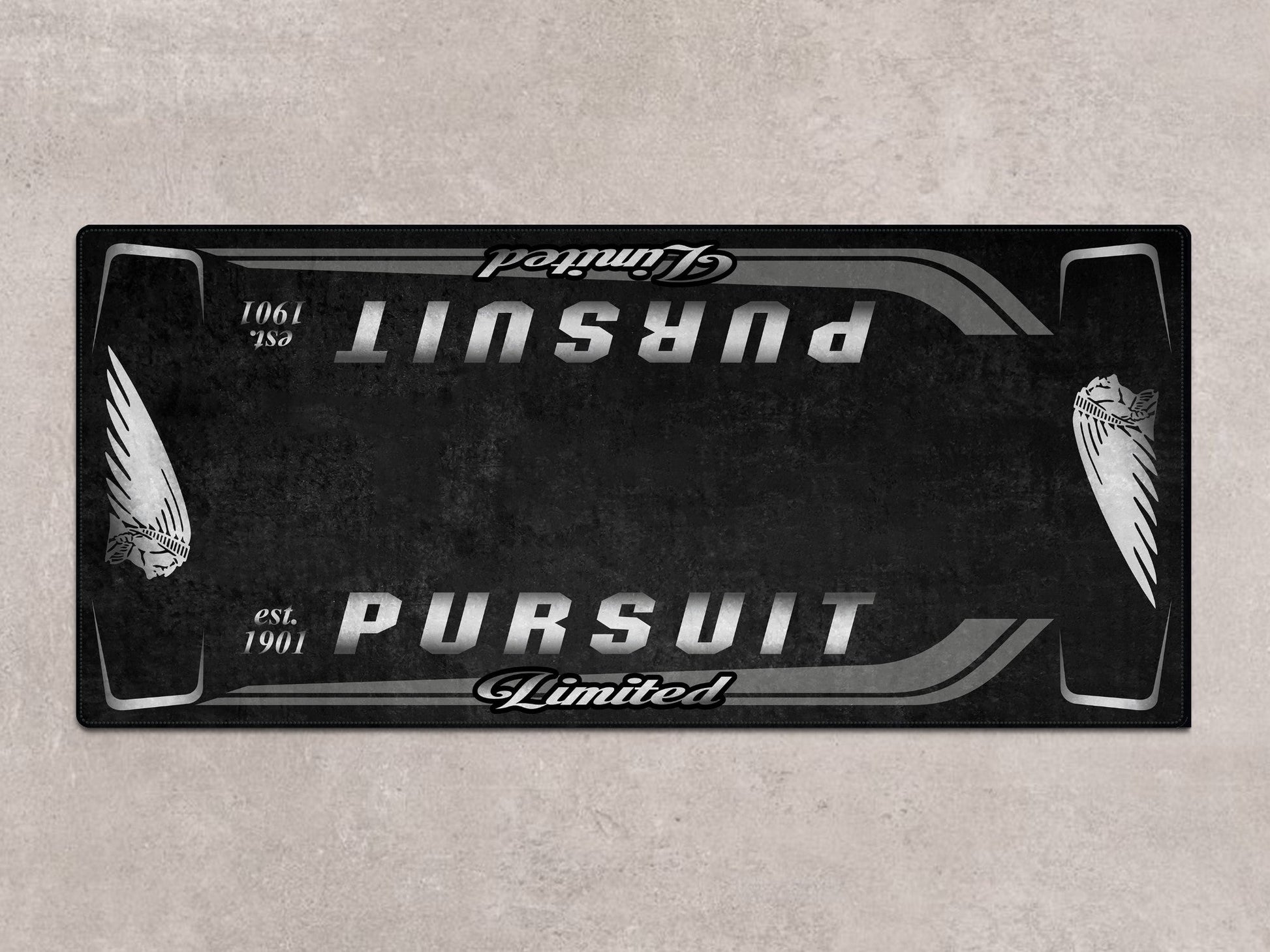 Designed Pit Mat for Indian Pursuit Limited Motorcycle - MM7338 - Howling Moto