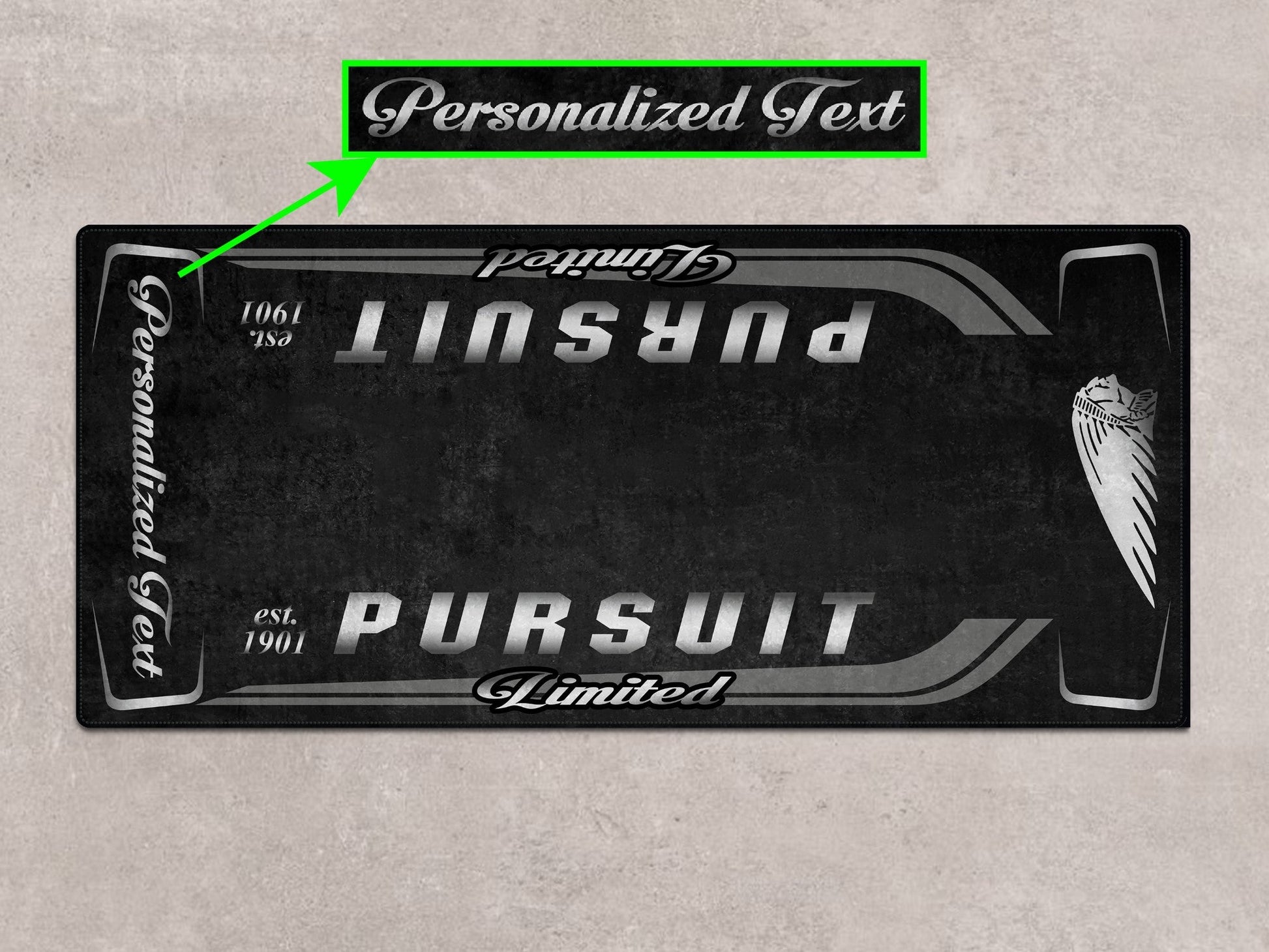 Designed Pit Mat for Indian Pursuit Limited Motorcycle - MM7338 - Howling Moto