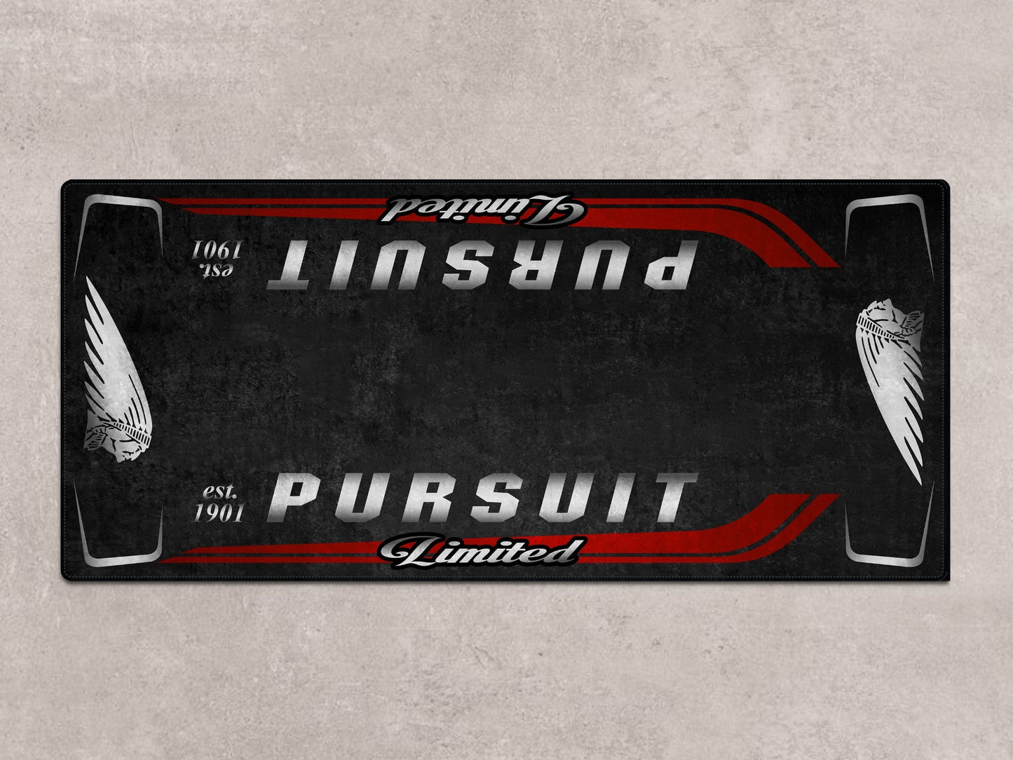 Designed Pit Mat for Indian Pursuit Limited Motorcycle - MM7338 - Howling Moto