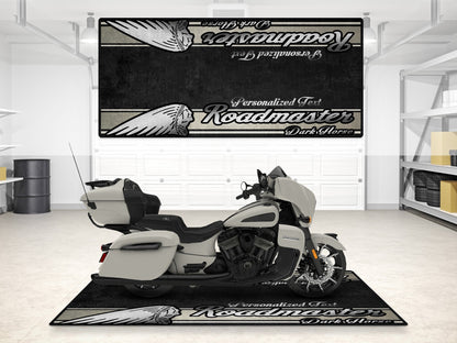 Designed Pit Mat for Indian Roadmaster Dark Horse Motorcycle - MM7337 - Howling Moto