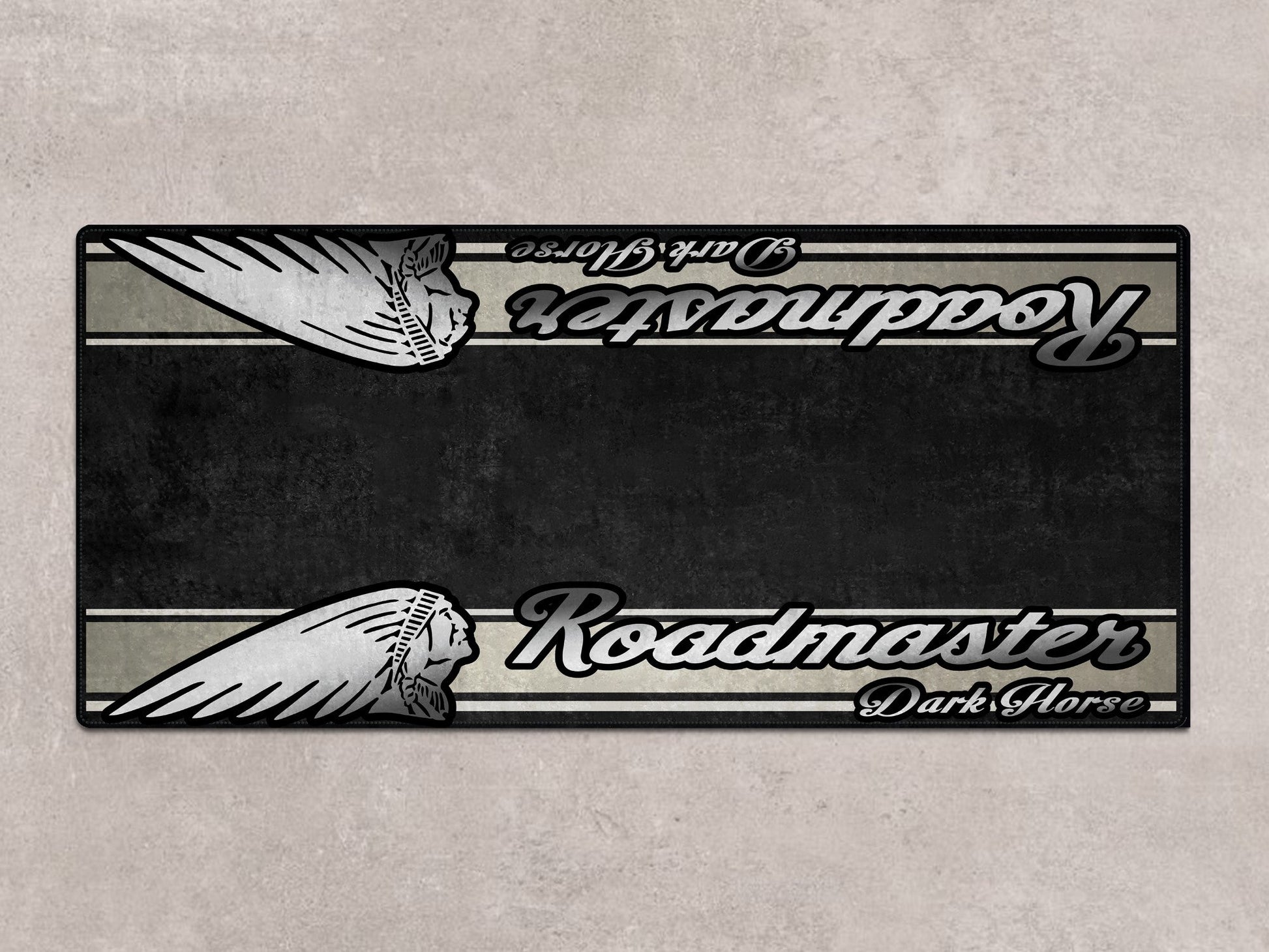 Designed Pit Mat for Indian Roadmaster Dark Horse Motorcycle - MM7337 - Howling Moto