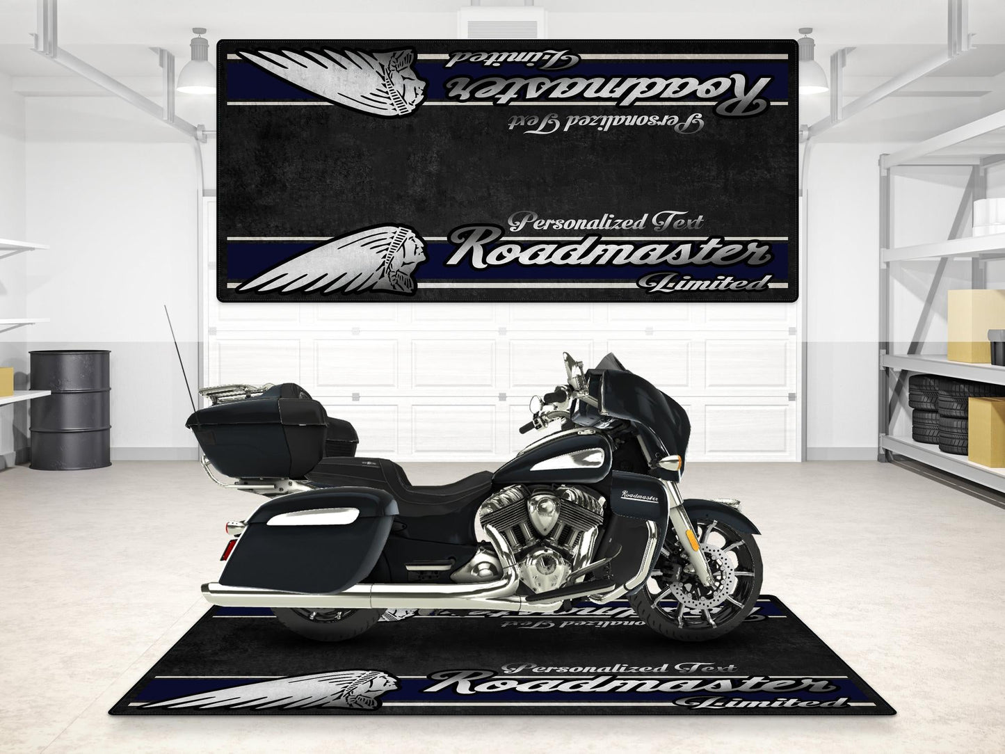 MPM Motorcycle Mat for Indian Roadmaster Limited - MM7336 - Howling Moto