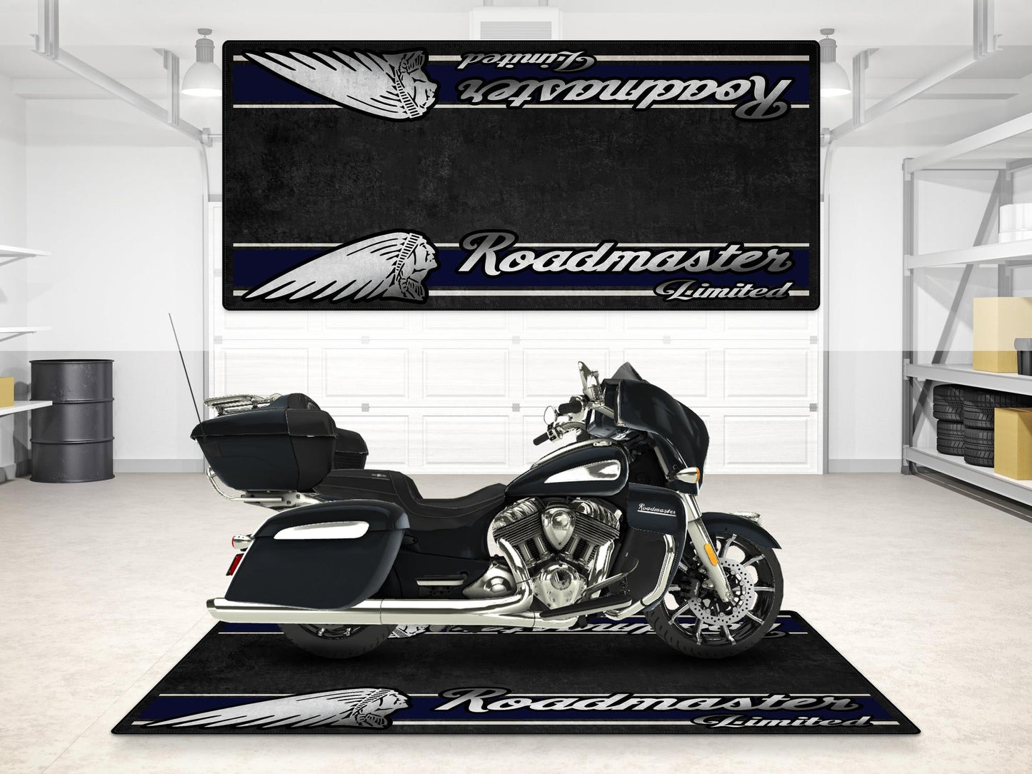MPM Motorcycle Mat for Indian Roadmaster Limited - MM7336 - Howling Moto
