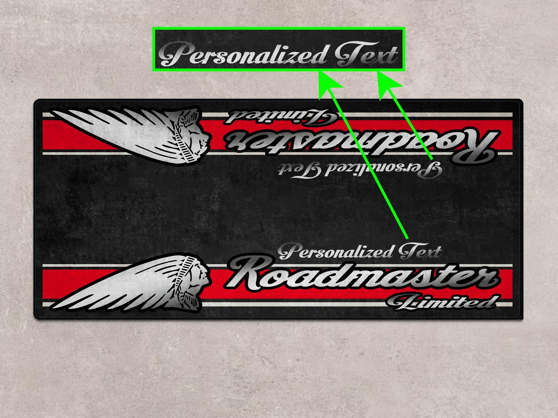 MPM Motorcycle Mat for Indian Roadmaster Limited - MM7336 - Howling Moto