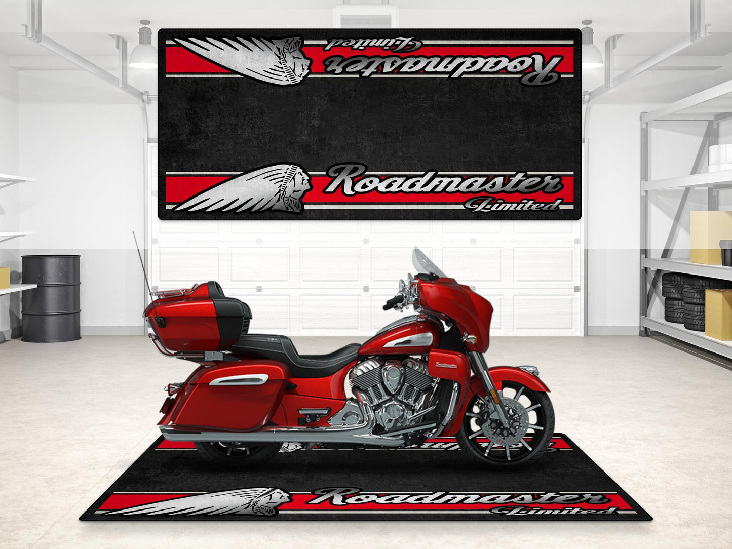 MPM Motorcycle Mat for Indian Roadmaster Limited - MM7336 - Howling Moto